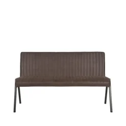 Vine Interior Eetkamerbank Paisley Antraciet Microvezel 145x62x86