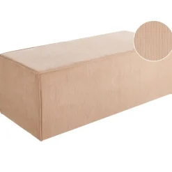 VINITA - Poef - Beige - Corduroy