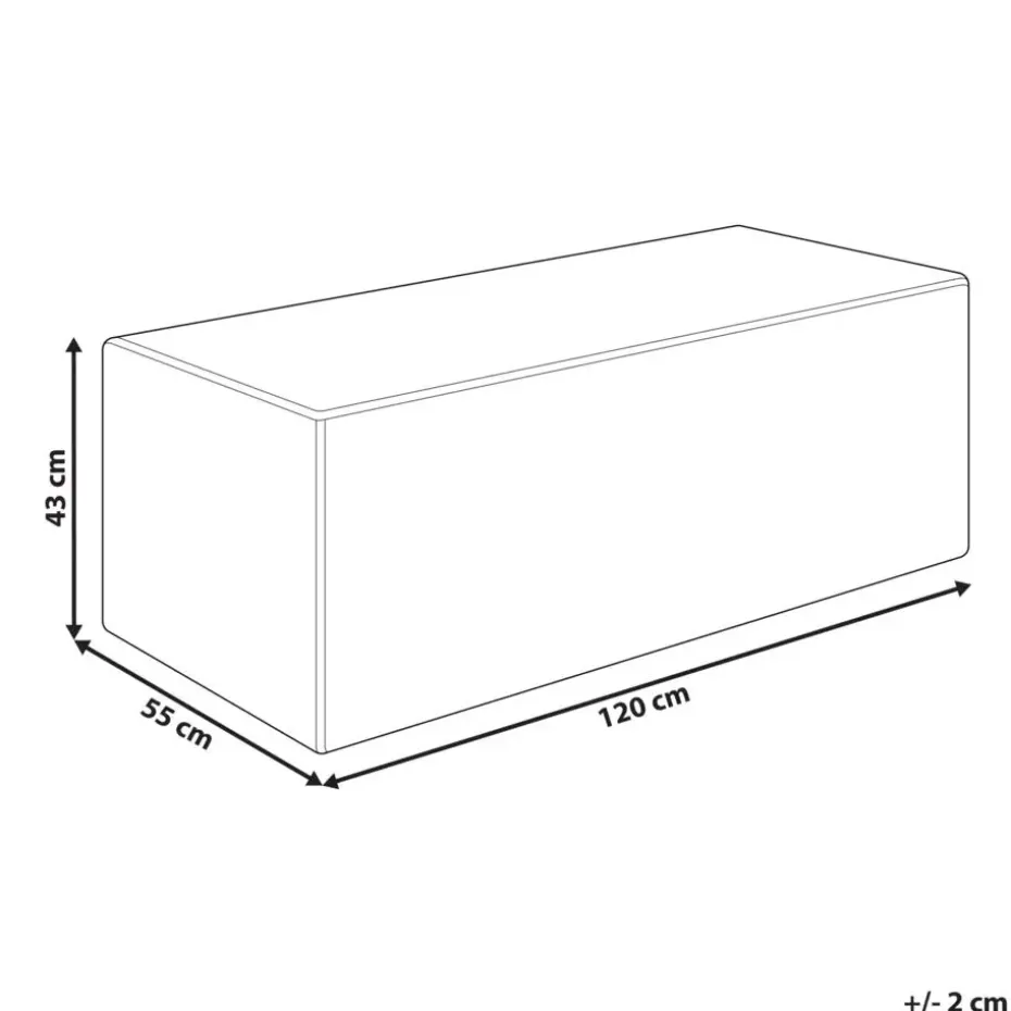 VINITA - Poef - Beige - Corduroy