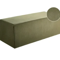 VINITA - Poef - Donkergroen - Corduroy