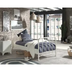 Vipack bed Bronxx - wit - 90x200 cm