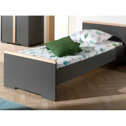 Vipack bed Londen - antraciet - 90x200 cm