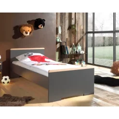 Vipack bed Londen - antraciet - 90x200 cm