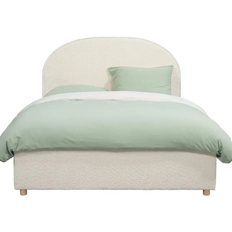 Vipack bed Moon met opbergruimte - wit - 140x200 cm