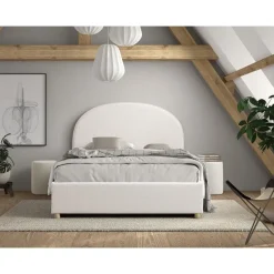 Vipack bed Moon met opbergruimte - wit - 140x200 cm