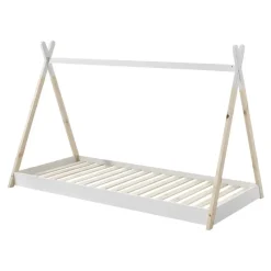 Vipack Bed Tipi - wit/naturel - 90x200 cm