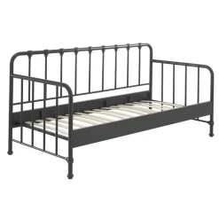 Vipack Bedbank Bronxx - zwart - 90x200 cm