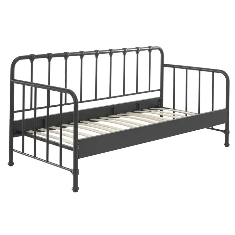 Vipack Bedbank Bronxx - zwart - 90x200 cm