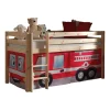 Vipack halfhoogslaper Pino met brandweerset - grenenhout
