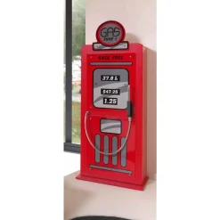 Vipack kledingkast Benzinepomp - rood - 147,8x45x50 cm
