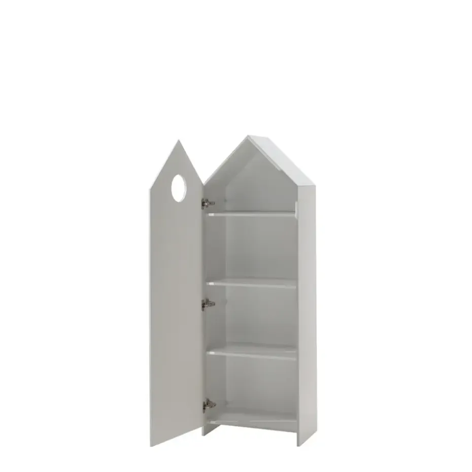 Vipack kledingkast Casimi 1 deurs - grijs - 171,5x57,6x37 cm