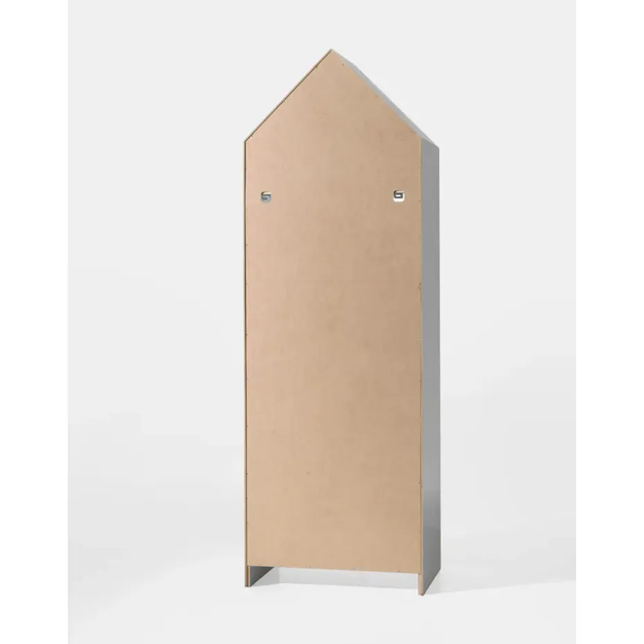 Vipack kledingkast Casimi 1 deurs - grijs - 171,5x57,6x37 cm