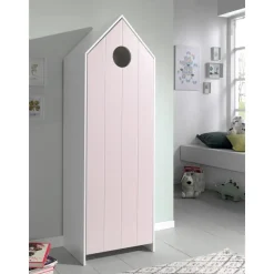 Vipack kledingkast Casimi 1 deurs - roze - 171,5x57,6x37 cm