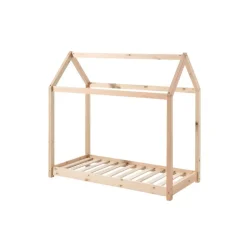 Vipack peuterbed huisje Cabane - hout - 70x140 cm