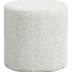 Vipack poef Moon - 41x41 cm - Mint bouclé stof