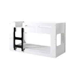 Vipack stapelbed Luca - wit/zwart - 210x90,4x106,8 cm