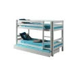 Vipack stapelbed Pino met onderbed - wit - 140x103x208 cm