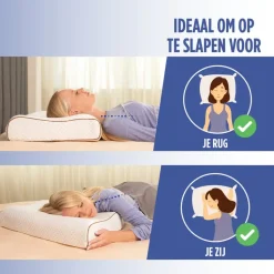 Vitapur Hoofdkussen - Latex hoofdkussen - Verkoelend - 60x40 cm