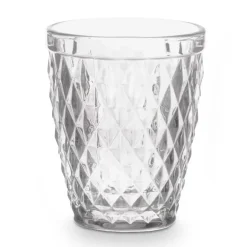 Vivalto Drinkglazen/waterglazen Diamonds - glas - 6x - 250 ml