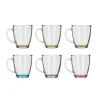 Vivalto Koffie/thee glazen - 6x stuks - glas - met tint - 310 ml