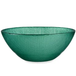 Vivalto schaaltjes/kommetjes - Murano - glas - groen - D15 cm