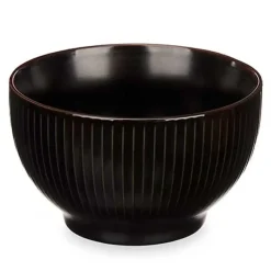 Vivalto schaaltjes/kommetjes - porselein - zwart - D14 cm