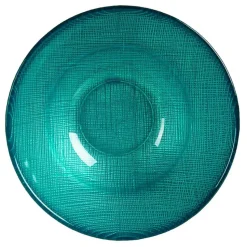 Vivalto schaaltjes/kommetjes - glas - turquoise blauw - D15 cm