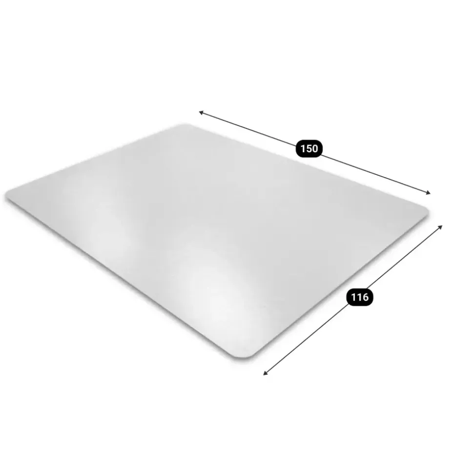 Vloerbeschermer - Antistatisch PVC - Harde vloer - 116x150 cm