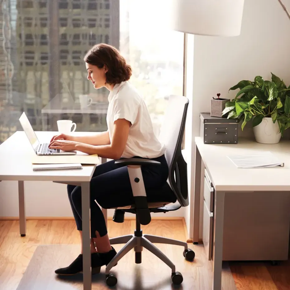 Vloerbeschermer - Antistatisch PVC - Harde vloer - 116x150 cm