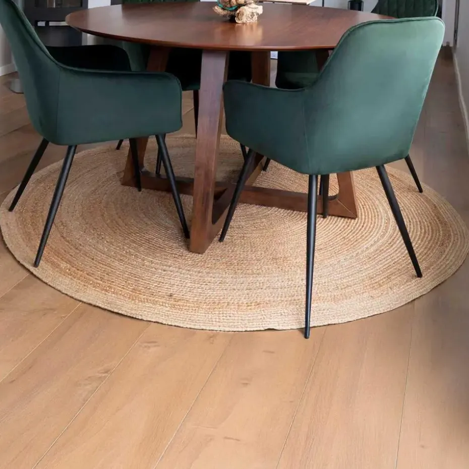 Vloerkleed Ø180cm Jute - Naturel - Kleed Bombay