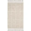 Vloerkleed Nalin - zand - 90x150 cm