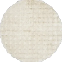 Vloerkleed Oos - crème - Ø120 cm