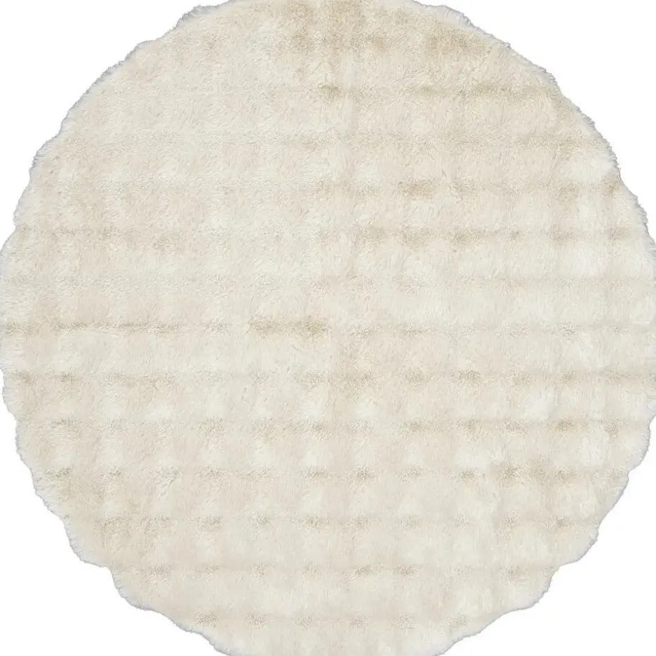 Vloerkleed Oos - crème - Ø120 cm