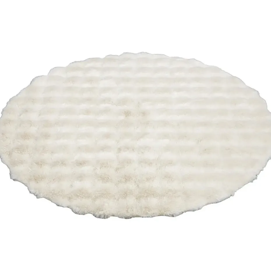 Vloerkleed Oos - crème - Ø120 cm