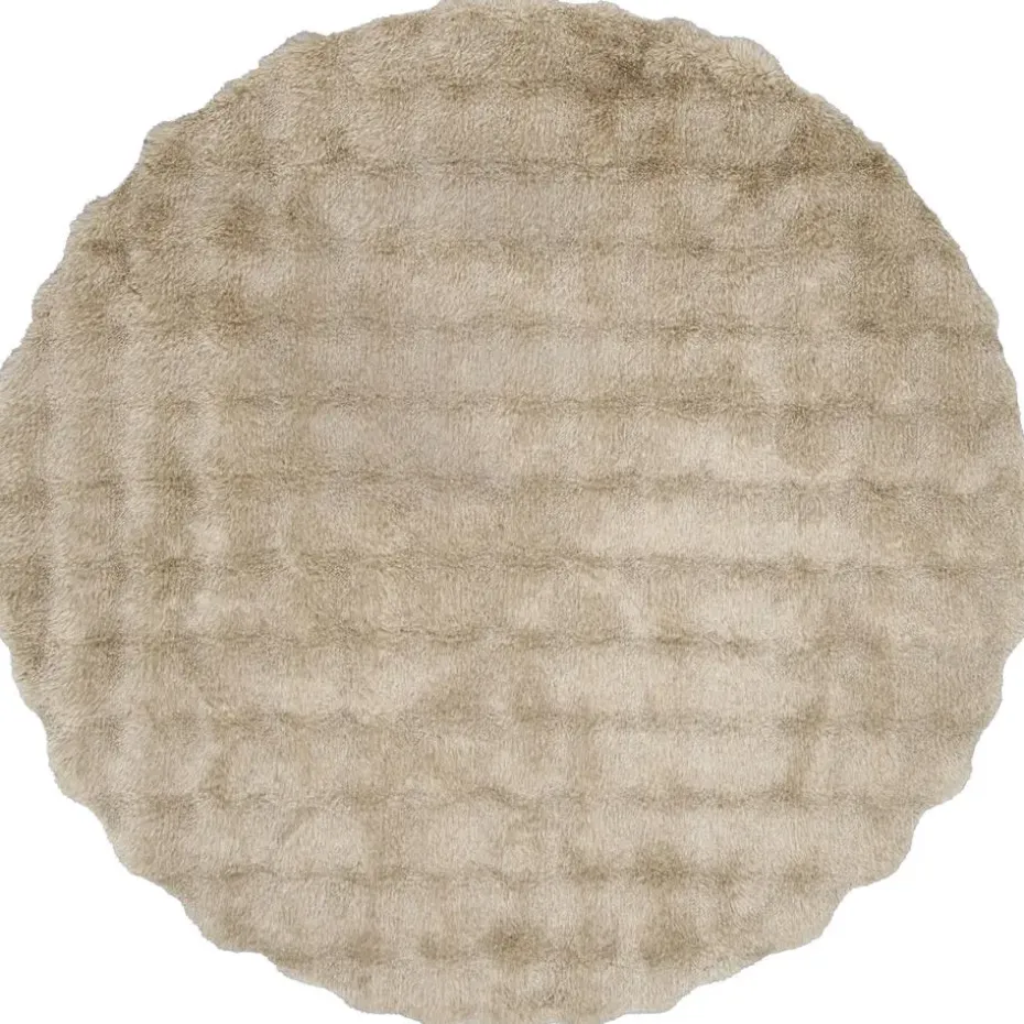 Vloerkleed Oos - taupe - Ø120 cm