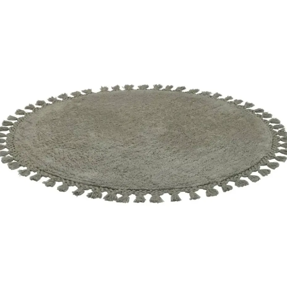 Vloerkleed Raya - groen - Ø100 cm