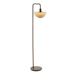 Vloerlamp Baylie - Bruin - 43x30x165cm