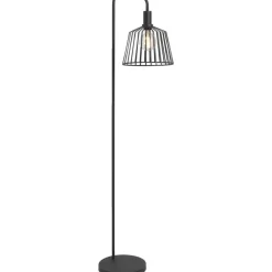 Vloerlamp Fynn zwart metaal E27 65x36x30 cm