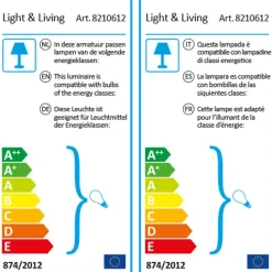 Vloerlamp Mace - Zwart - 30x30x140cm