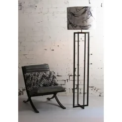 Vloerlamp Mace - Zwart - 30x30x140cm