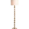 Vloerlamp Noah - naturel hout - 156xØ40 cm
