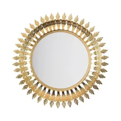 VOREY - Wandspiegel - Goud - Metaal