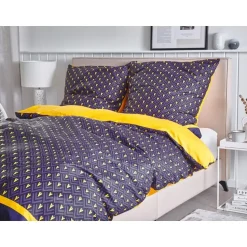 WALLINGFORD 200 - Beddengoed - Blauw - 135 x 200 cm - Katoen