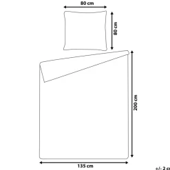WALLINGFORD 200 - Beddengoed - Blauw - 135 x 200 cm - Katoen