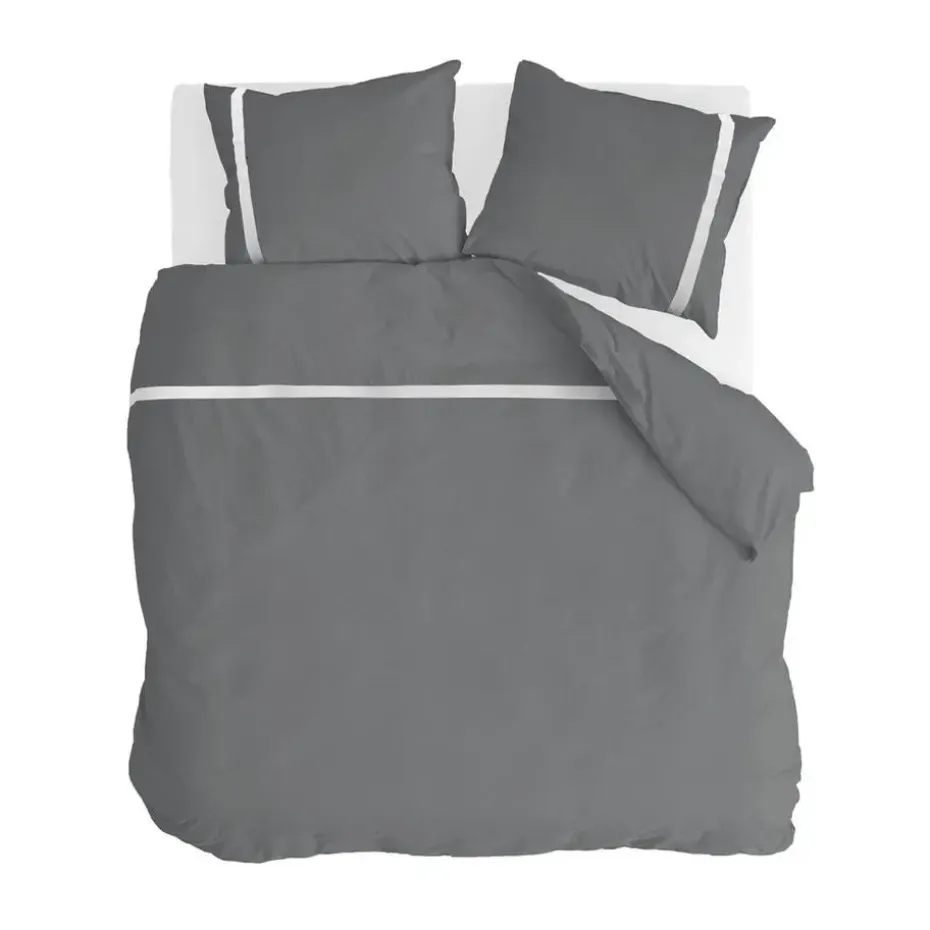 Walra - Dekbedovertrek Timeless Chic - 200x220 cm - Antraciet