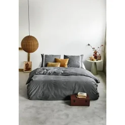 Walra - Dekbedovertrek Timeless Chic - 200x220 cm - Antraciet