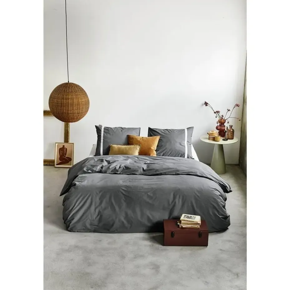 Walra - Dekbedovertrek Timeless Chic - 200x220 cm - Antraciet