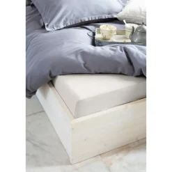 Walra - Hoeslaken Katoen - 90x200 cm - Zand