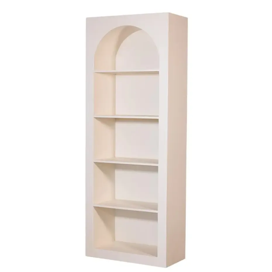 Wandkast Beige - 5-Vakken - 80x38x210cm - Fien