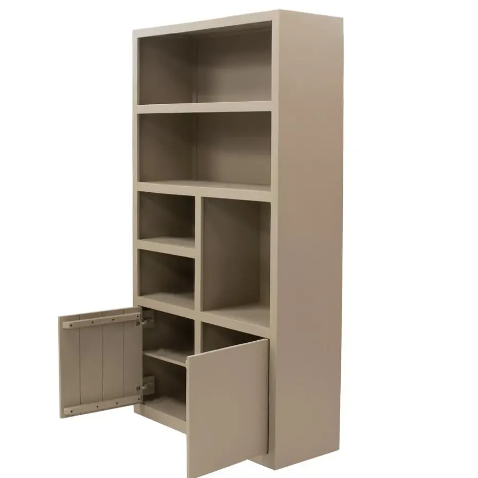 Wandkast Hardhout Beige - 120x45x220cm - Xander